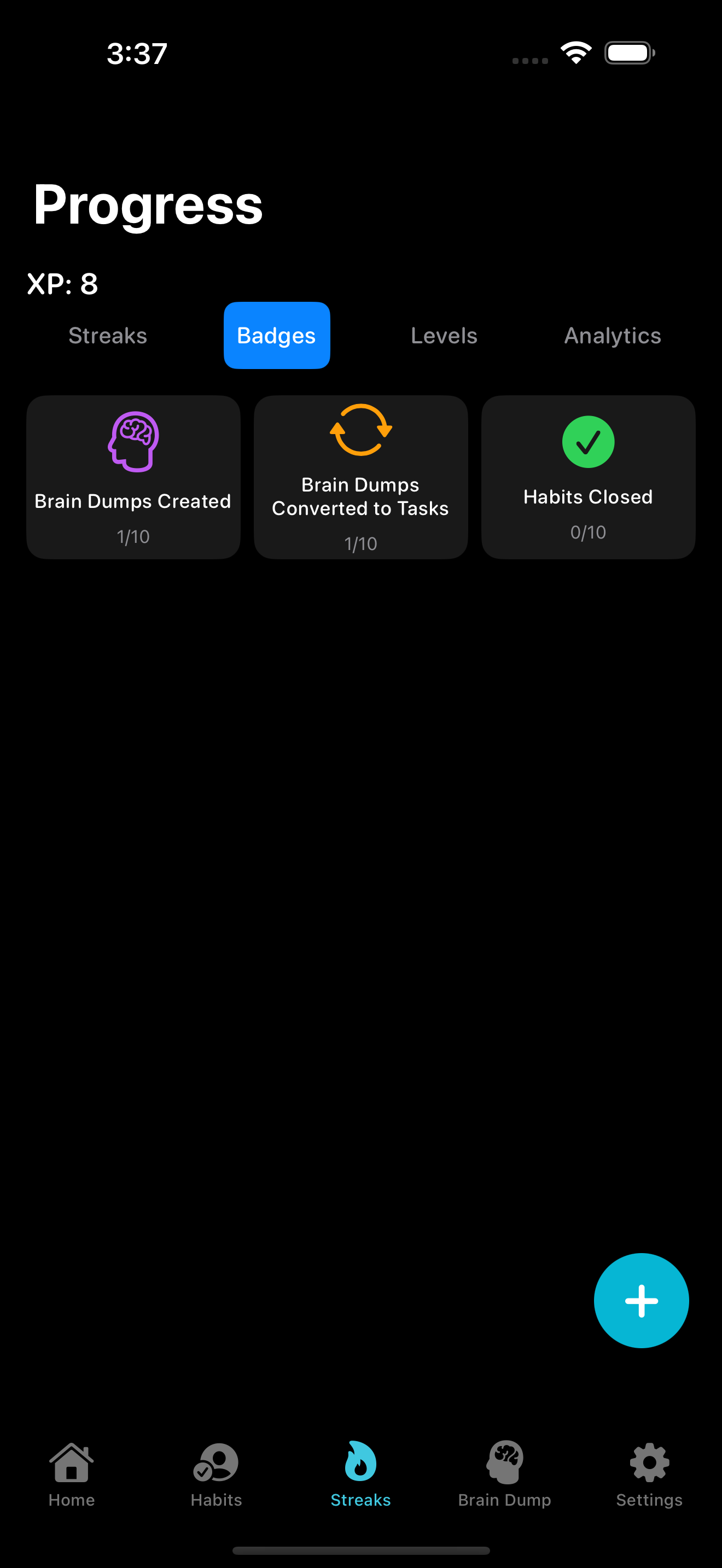 iPhone Achievements Screen